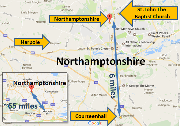 map_Northamptonshire